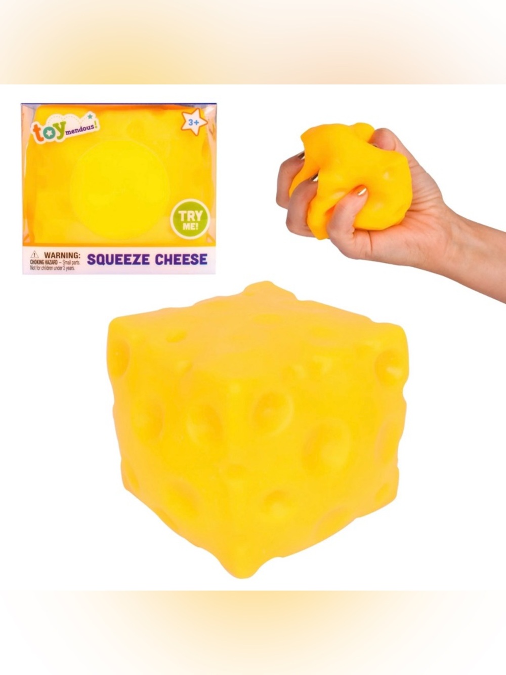 Sunny Days Giant Squeezy Cheese Squishy Toy